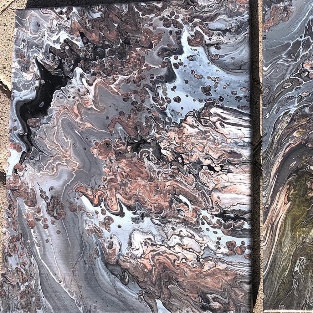 14 x 11 Acrylic Pour FINAL SALE